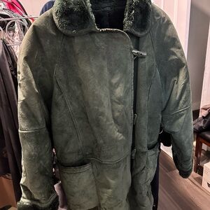 Wilsons Leather Green Jacket Vintage